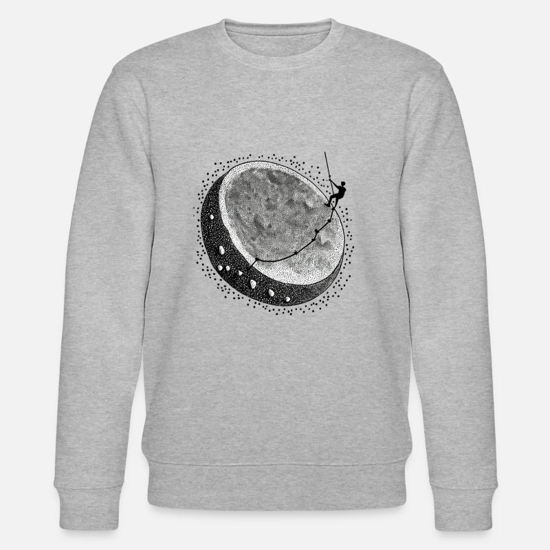 Handbemalter Kletterer - Stanley/Stella Unisex Bio-Sweatshirt CHANGER  - Grau meliert