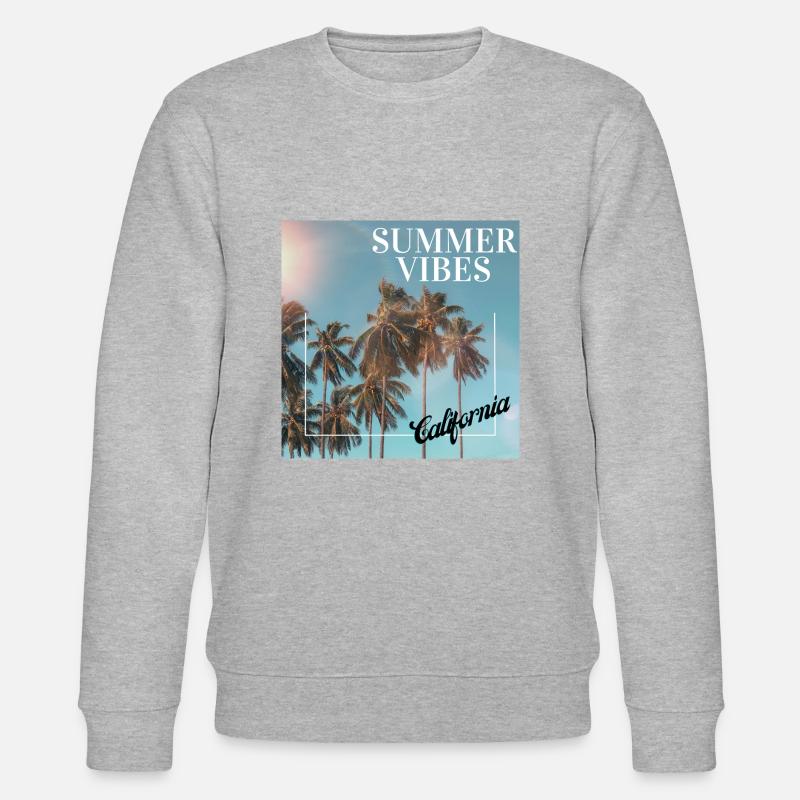 Summer Vibes - Stanley/Stella Unisex Bio-Sweatshirt CHANGER  - Grau meliert