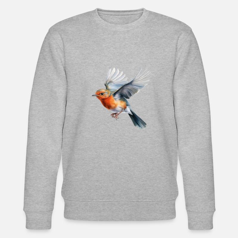 Vol de Robin - Sweat bio CHANGER Stanley/Stella Unisexe - gris chiné
