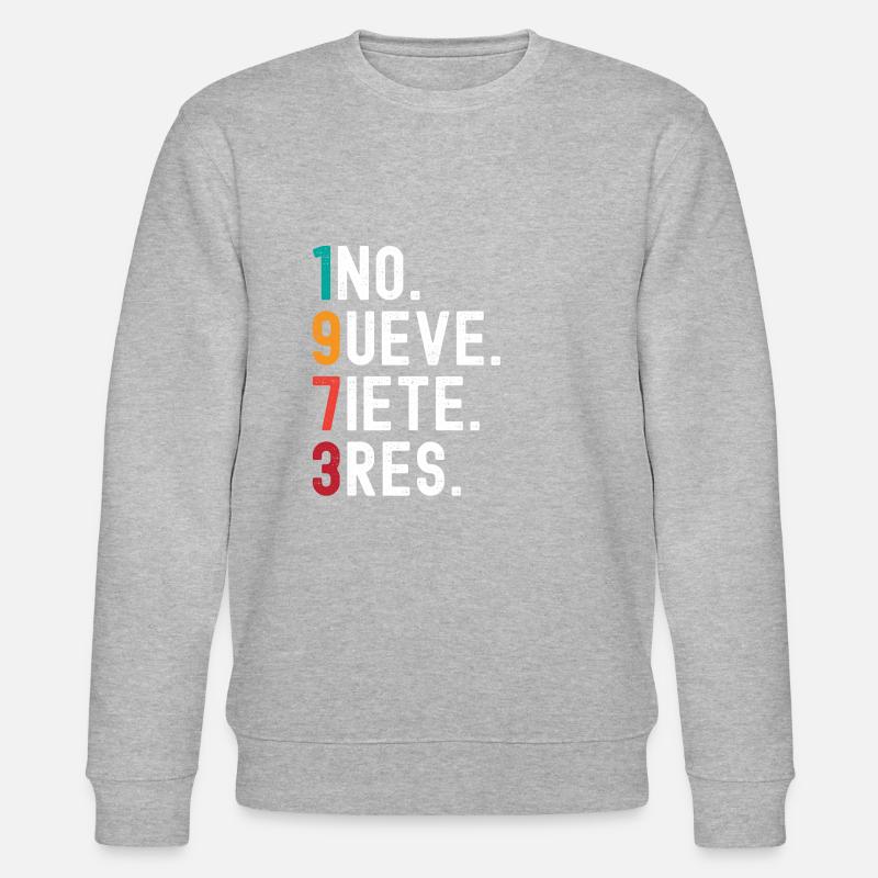 Millésime 1973 - Sweat bio CHANGER Stanley/Stella Unisexe - gris chiné
