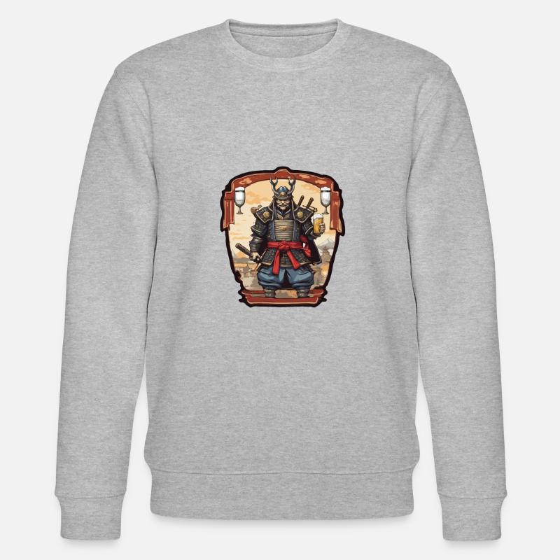 Samurai / Japanisch / Harakiri / Katana / Mann - Stanley/Stella Unisex Bio-Sweatshirt CHANGER  - Grau meliert