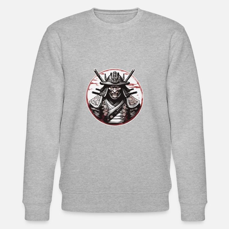 Samurai / Japanisch / Harakiri / Katana / Mann - Stanley/Stella Unisex Bio-Sweatshirt CHANGER  - Grau meliert