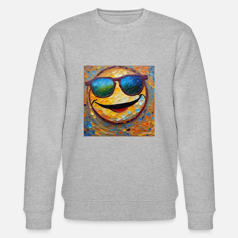 MrSmiley - Stanley/Stella Unisex Bio-Sweatshirt CHANGER  - Grau meliert