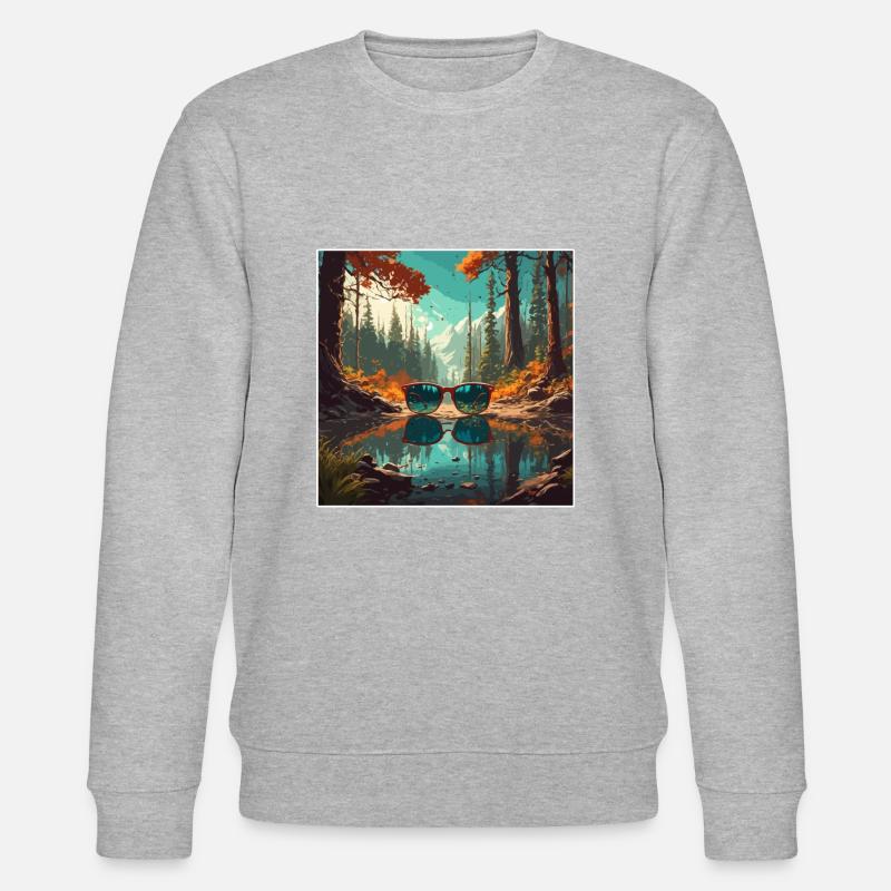 Sunglasses / Reflection / Forest / Reflection - Stanley/Stella CHANGER Unisex Organic Sweatshirt - heather grey