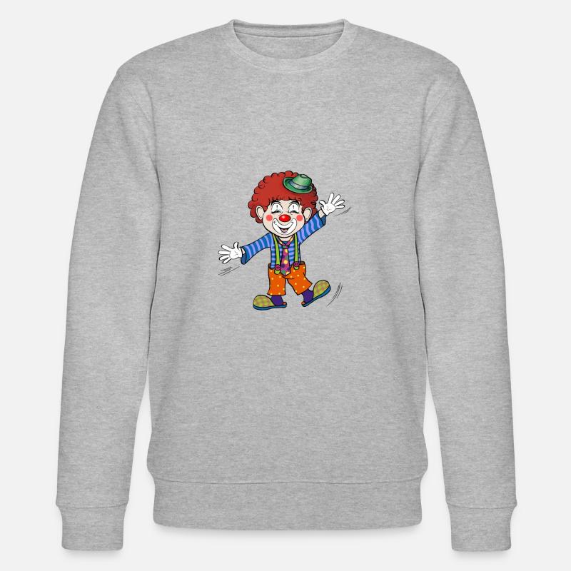 Clown - Stanley/Stella Unisex Bio-Sweatshirt CHANGER  - Grau meliert