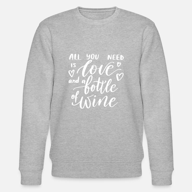 Wine - Stanley/Stella Unisex Bio-Sweatshirt CHANGER  - Grau meliert