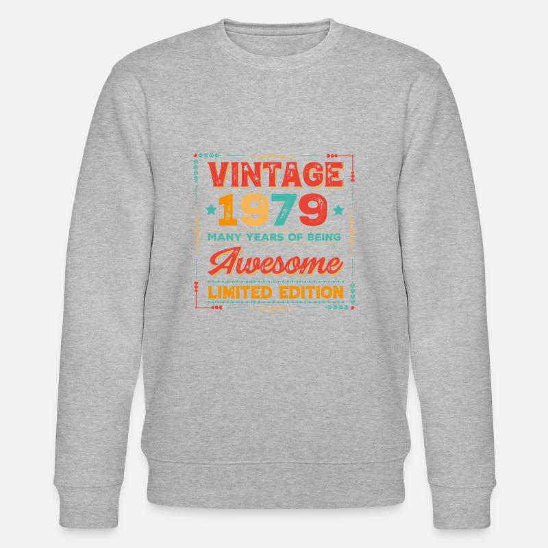 Millésime 1979 - Sweat bio CHANGER Stanley/Stella Unisexe - gris chiné