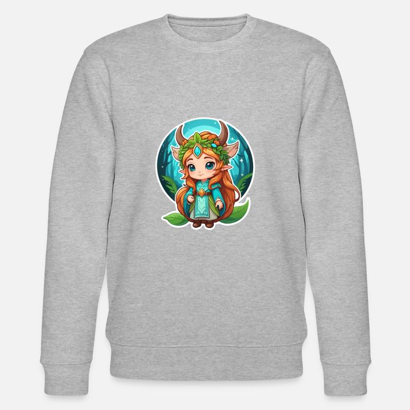 Druide Mignon Illustration - Sweat bio CHANGER Stanley/Stella Unisexe - gris chiné