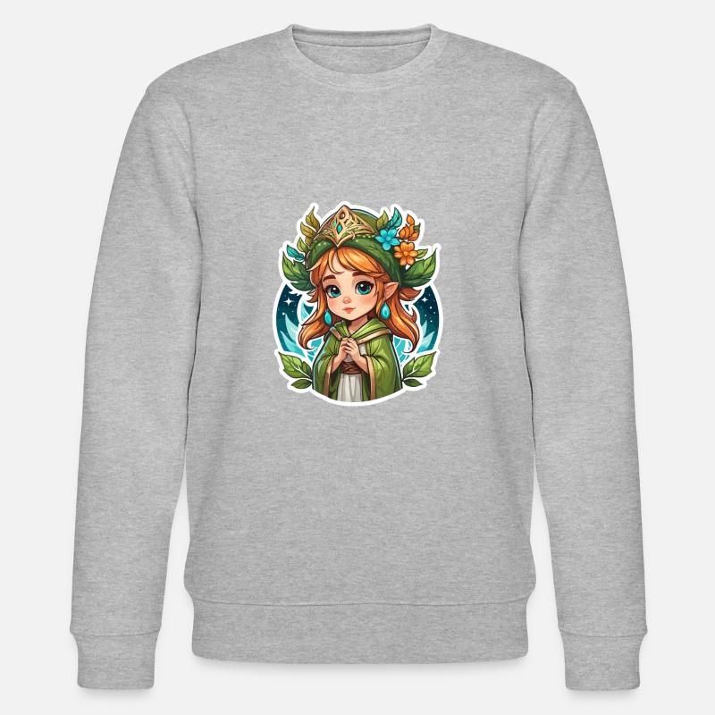 Druide Mignon Illustration - Sweat bio CHANGER Stanley/Stella Unisexe - gris chiné