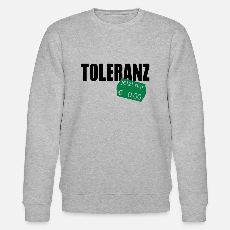 toleranz - Stanley/Stella Unisex Bio-Sweatshirt CHANGER  - Grau meliert
