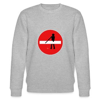 No forbidden meaning - Stanley/Stella CHANGER Unisex Organic Sweatshirt - heather grey - Front - Nik (191cm) & Marisol (170cm)