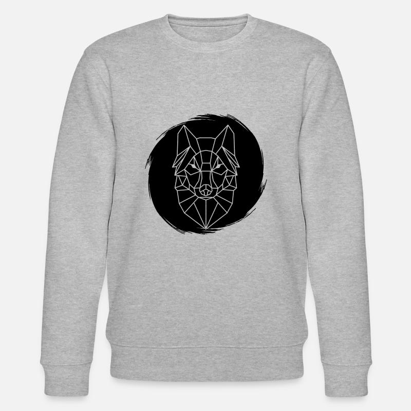 Wolf Grunge - Stanley/Stella Unisex Bio-Sweatshirt CHANGER  - Grau meliert