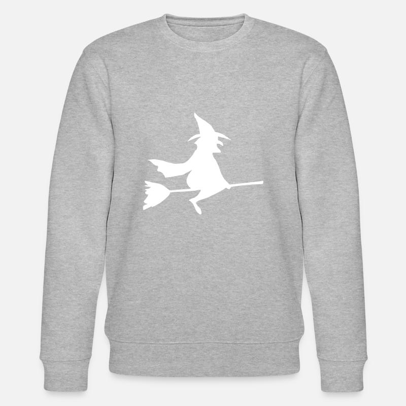 Sorcière sur balai - Sweat bio CHANGER Stanley/Stella Unisexe - gris chiné
