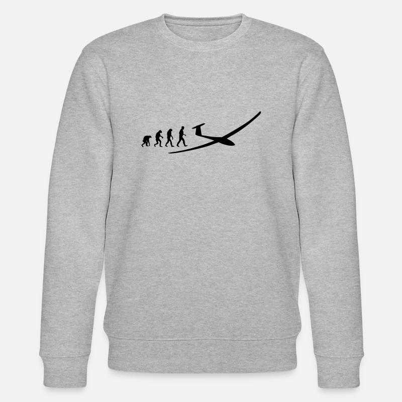 glider evolution - Stanley/Stella CHANGER Unisex Organic Sweatshirt - heather grey