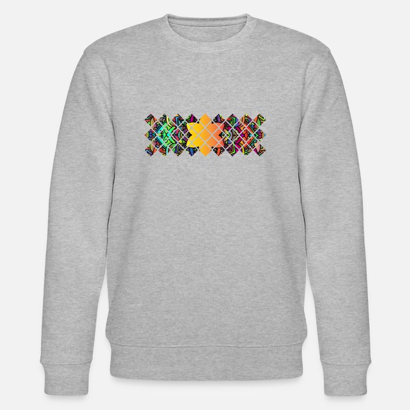 Muster Mandala - Stanley/Stella Unisex Bio-Sweatshirt CHANGER  - Grau meliert