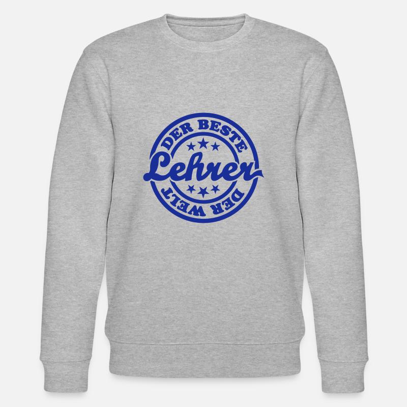 Bester Lehrer (Stempel) - Stanley/Stella Unisex Bio-Sweatshirt CHANGER - Grau meliert