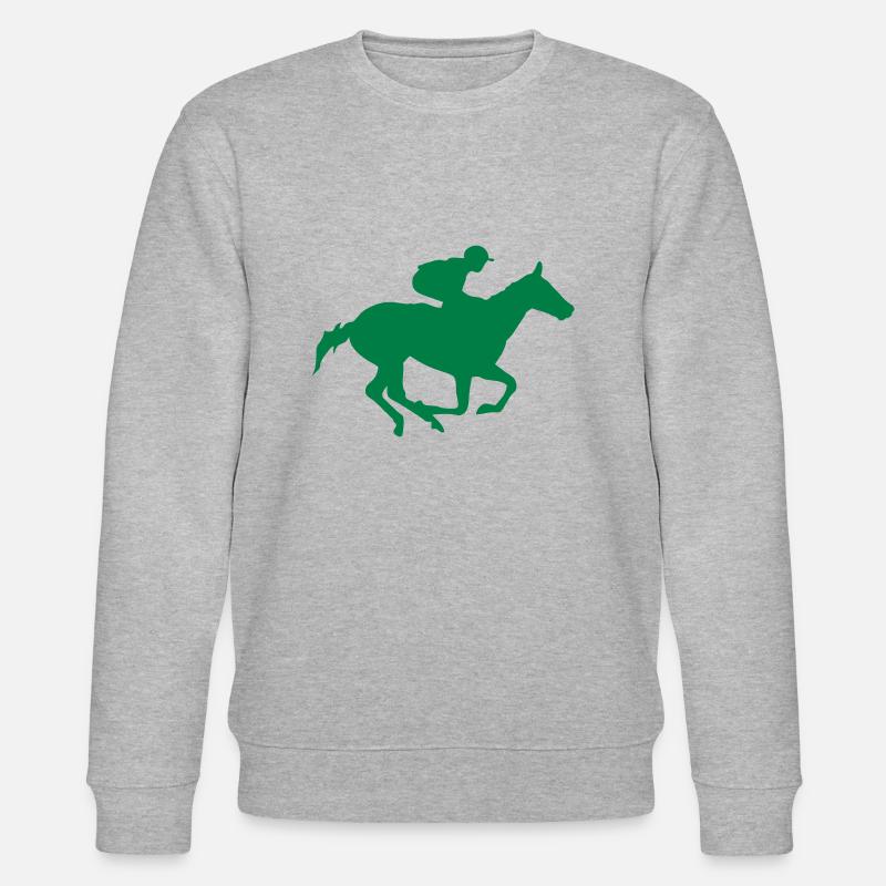 Pferderennen Pferd - Stanley/Stella Unisex Bio-Sweatshirt CHANGER  - Grau meliert
