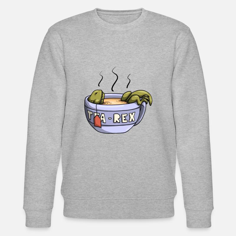 Tea-Rex - Sweat bio CHANGER Stanley/Stella Unisexe - gris chiné