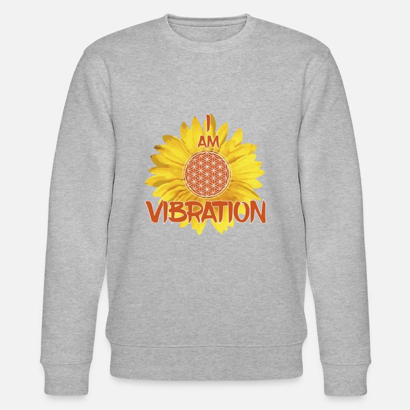 I AM VIBRATION - Sweat bio CHANGER Stanley/Stella Unisexe - gris chiné