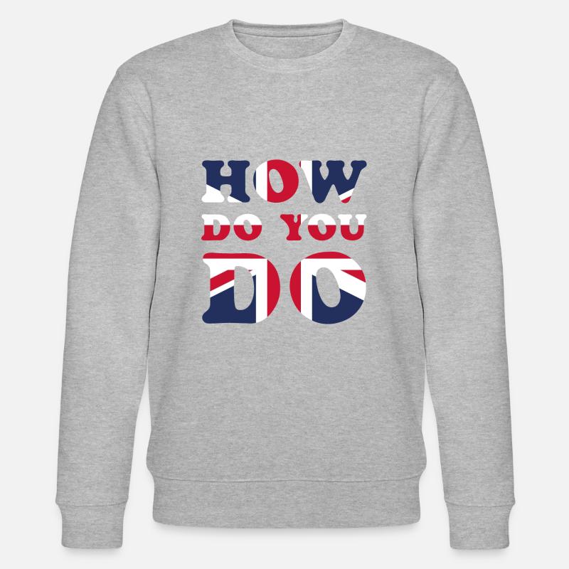 British – Britisch - Stanley/Stella Unisex Bio-Sweatshirt CHANGER  - Grau meliert