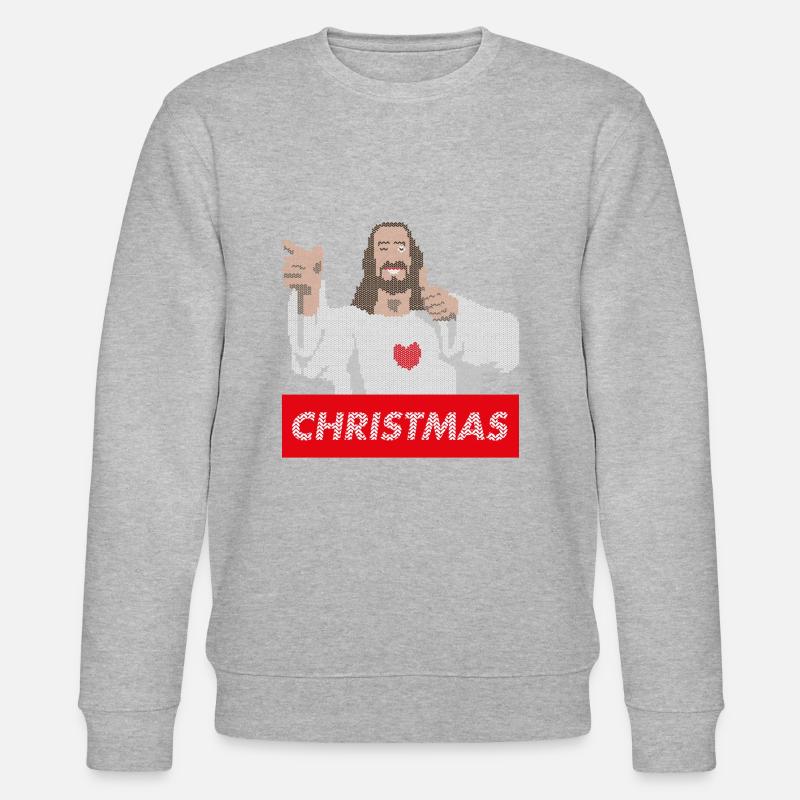 Jesus Christmas | ugly christmas - Sweat bio CHANGER Stanley/Stella Unisexe - gris chiné