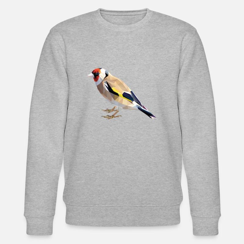 Roselin peint - Sweat bio CHANGER Stanley/Stella Unisexe - gris chiné