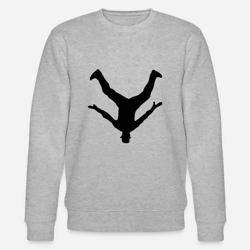Breakdancer, Breakdance - Stanley/Stella Unisex Bio-Sweatshirt CHANGER  - Grau meliert