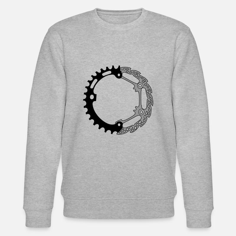 Zahnrad Scheibenbremse - Stanley/Stella Unisex Bio-Sweatshirt CHANGER  - Grau meliert