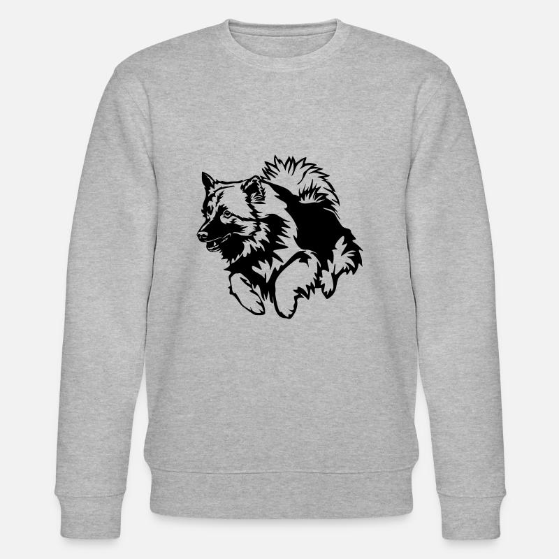 Wolfsspitz - Stanley/Stella Unisex Bio-Sweatshirt CHANGER  - Grau meliert