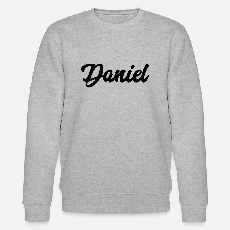 Daniel Custom Text Birthday Name - Stanley/Stella CHANGER Unisex Organic Sweatshirt - heather grey