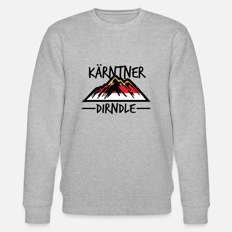 Kärntner Dirndle Kärnten - Stanley/Stella Unisex Bio-Sweatshirt CHANGER  - Grau meliert