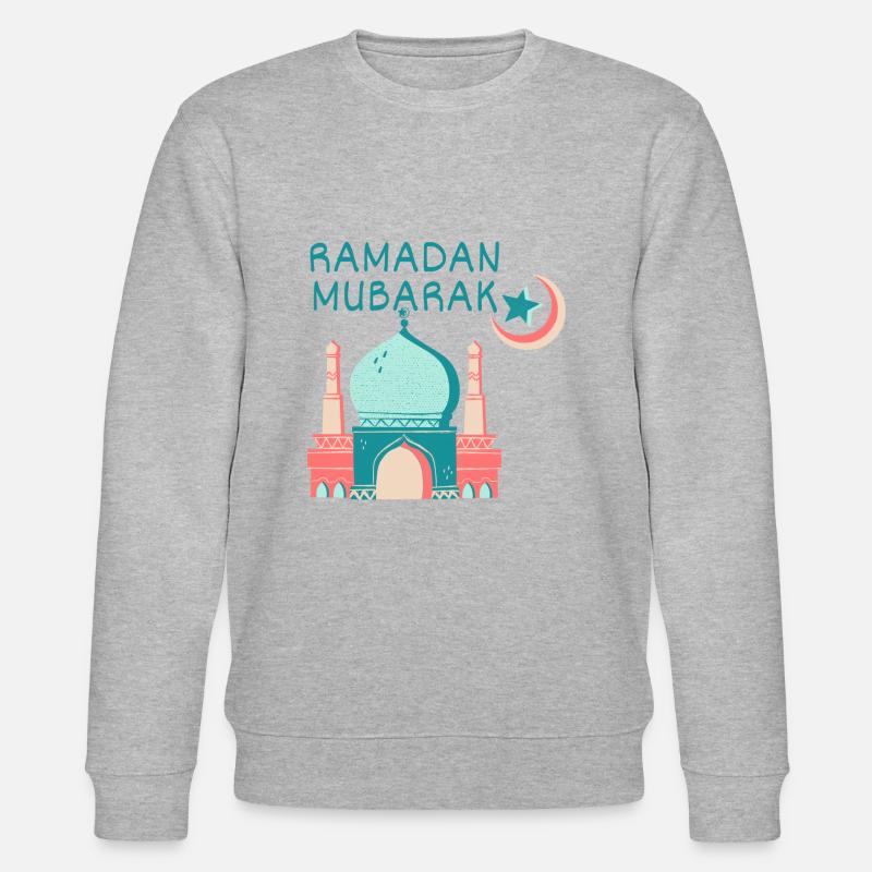Ramadan Mubarak/Eid /Muslim /Islam/Allah - Stanley/Stella Unisex Bio-Sweatshirt CHANGER  - Grau meliert