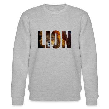 Roi Lion - Sweat bio CHANGER Stanley/Stella Unisexe - gris chiné - Devant - Nik (191cm) & Marisol (170cm)