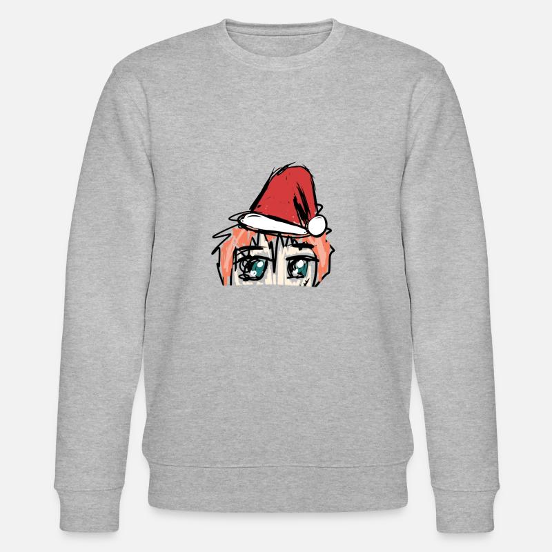 weihnachten manga - Stanley/Stella Unisex Bio-Sweatshirt CHANGER  - Grau meliert
