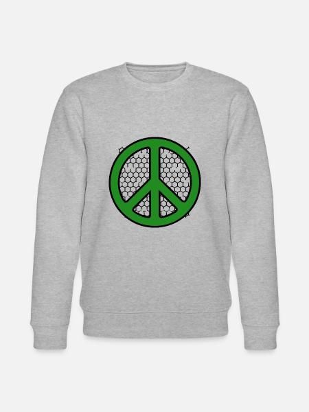 Peace - Stanley/Stella Unisex Bio-Sweatshirt CHANGER - Grau meliert