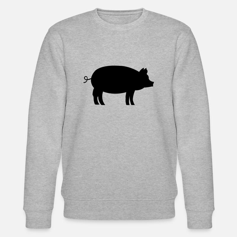 Cochon Schwein - Sweat bio CHANGER Stanley/Stella Unisexe - gris chiné