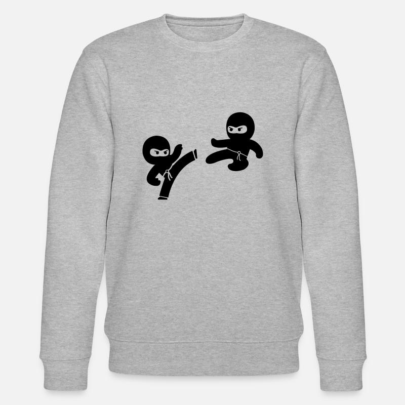 Ninjas - Stanley/Stella Unisex Bio-Sweatshirt CHANGER  - Grau meliert