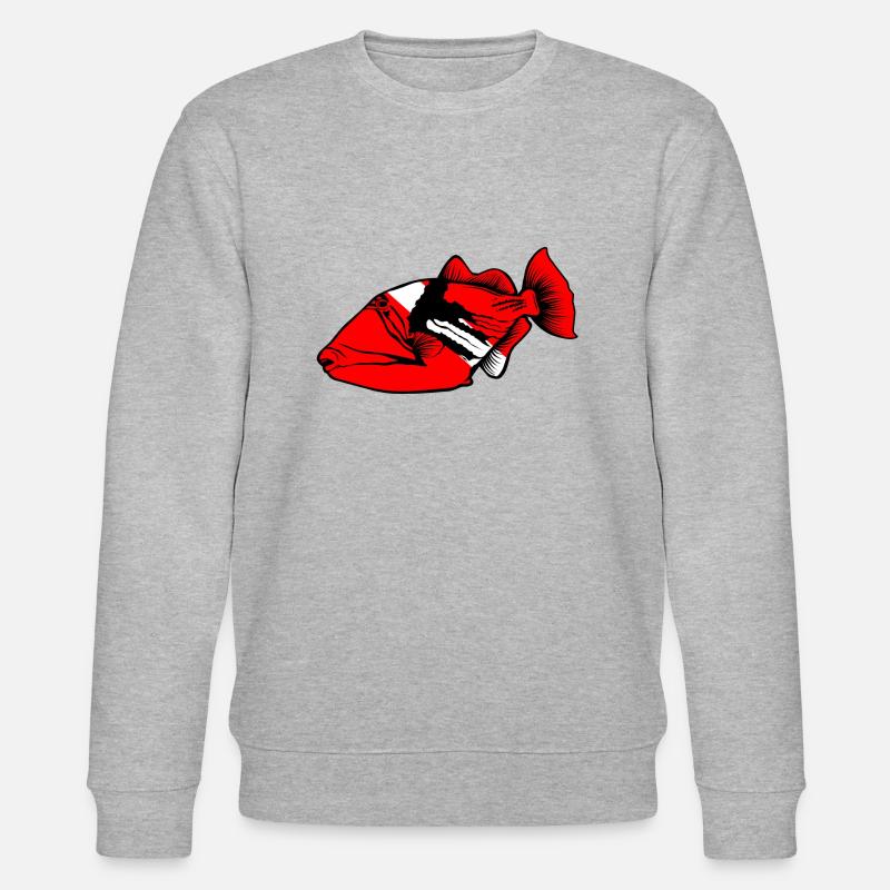 Triggerfish by Scuba.Style - Stanley/Stella CHANGER Unisex Organic Sweatshirt - heather grey
