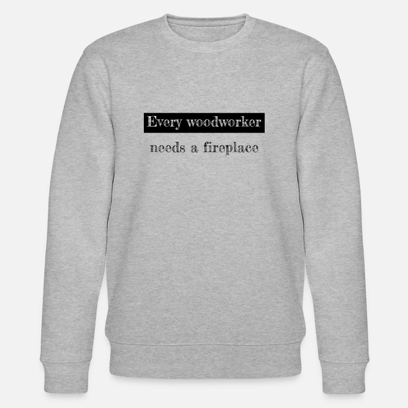 cabinetmaker apprentice carpenter plumber - Stanley/Stella Unisex Bio-Sweatshirt CHANGER  - Grau meliert