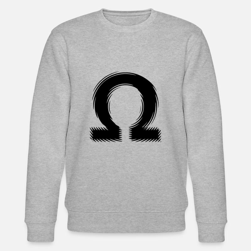 Omega | Symbol | griechisches Alphabet - Stanley/Stella Unisex Bio-Sweatshirt CHANGER - Grau meliert
