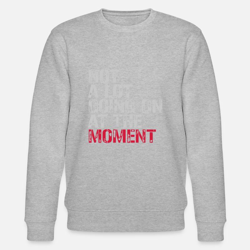 Not much going on - Stanley/Stella CHANGER Unisex Organic Sweatshirt - heather grey