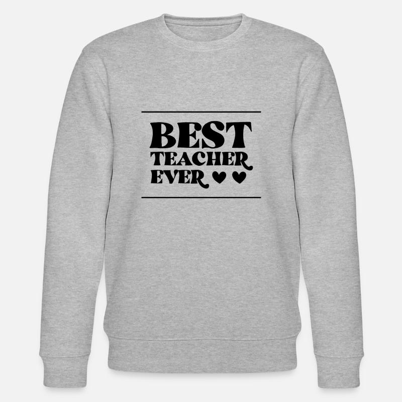 Meilleur professeur / Bester Lehrer - Sweat bio CHANGER Stanley/Stella Unisexe - gris chiné