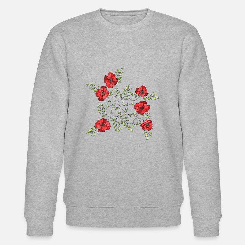 Fleur - Sweat bio CHANGER Stanley/Stella Unisexe - gris chiné