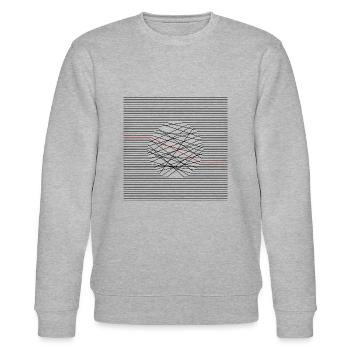Linien - Stanley/Stella Unisex Bio-Sweatshirt CHANGER  - Grau meliert - Vorne - Nik (191cm) & Marisol (170cm)