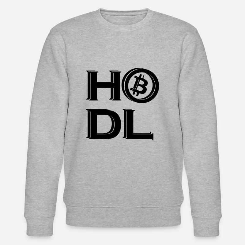 Crypto Bitcoin Trading - Stanley/Stella Unisex Bio-Sweatshirt CHANGER  - Grau meliert