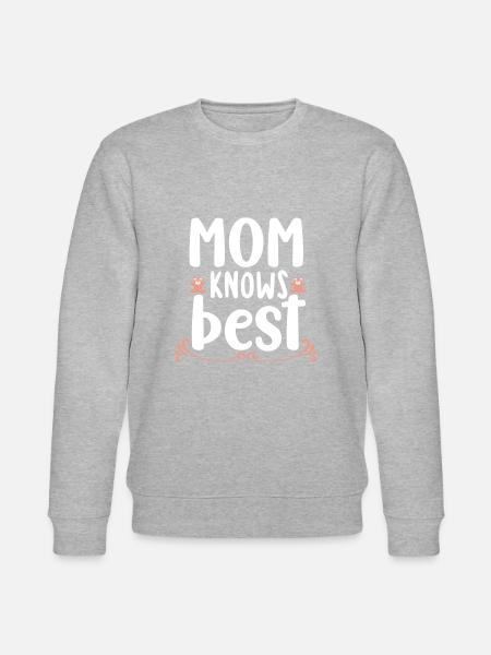 Mom knows best - Stanley/Stella CHANGER Unisex Organic Sweatshirt - heather grey