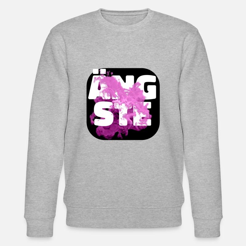 Ängste pink - Stanley/Stella Unisex Bio-Sweatshirt CHANGER  - Grau meliert