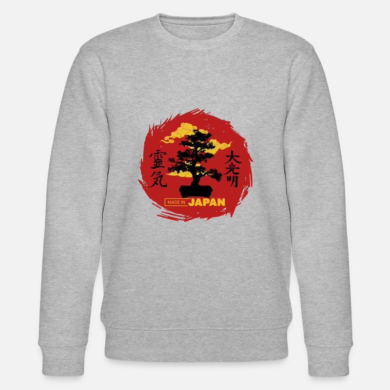 Red Bonsai - Stanley/Stella Unisex Bio-Sweatshirt CHANGER  - Grau meliert