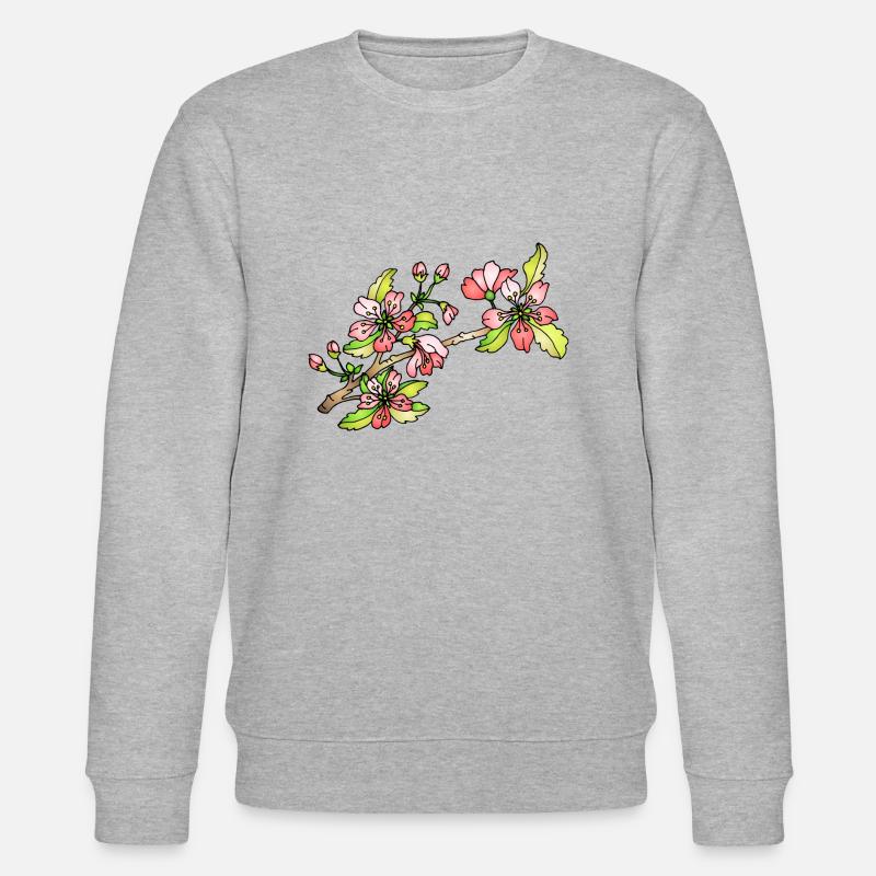 Blumen - Stanley/Stella Unisex Bio-Sweatshirt CHANGER  - Grau meliert