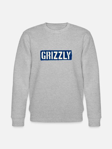 Grizzly Bär Slogan - Stanley/Stella Unisex Bio-Sweatshirt CHANGER - Grau meliert